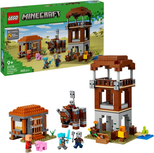 LEGO Minecraft 21278 Rövarnas främre utpost och Förintelsebadet
