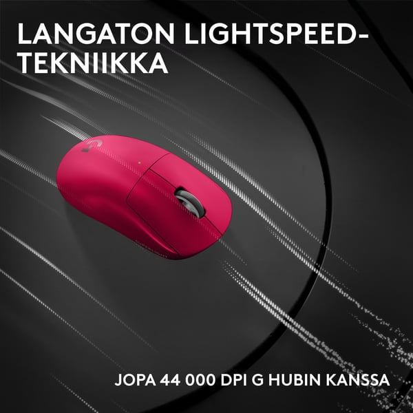Logitech G Pro X Superlight 2c trådlös spelmus, magenta