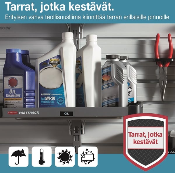Dymo D1 Durable -hållbar etikett 12 mm x 5,5 m, svart på vit botten