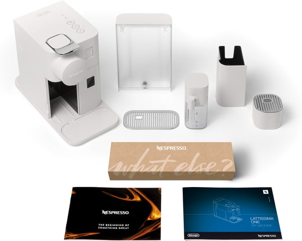 Nespresso Lattissima One Evo -kapselmaskine, hvid