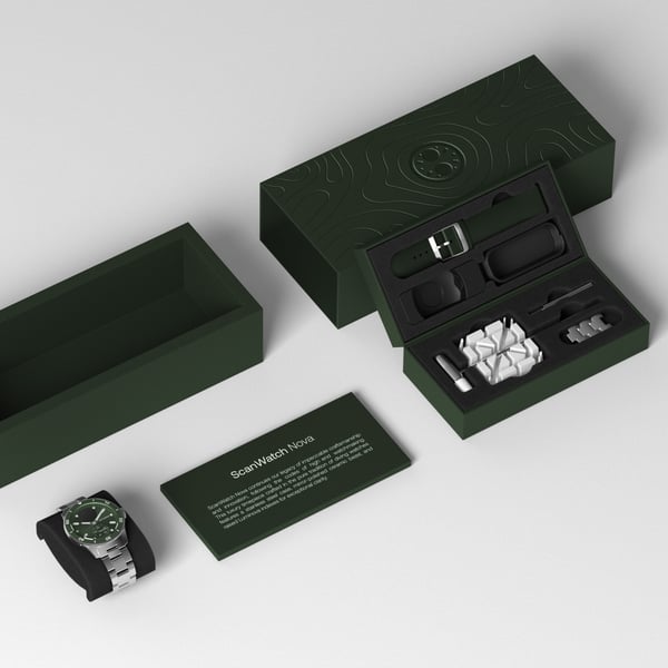 Withings Scanwatch Nova -smartwatch, 42 mm, grøn