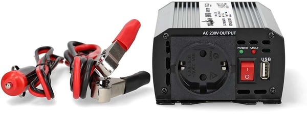 Nedis PIM30012FGY inverter, 12 V, 300 W, modificeret sinusbølge