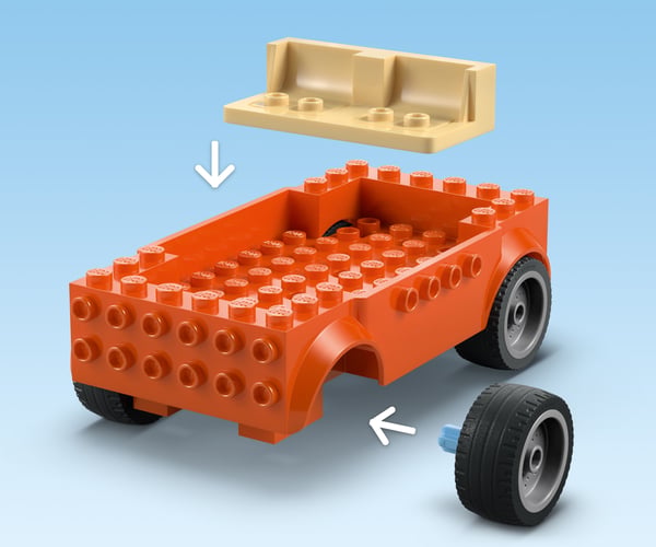 LEGO Bluey 11202 Blueys familjs bilutflykt till stranden