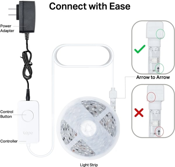 TP-Link Tapo L930-5 LED-smartljuslist, RGB, 5 m