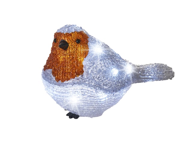 Lumineo akrylrosbricka med lampor, för utomhusbruk