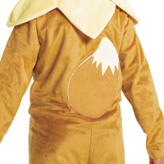 Eevee dräkt med huva, klassisk, 7-8 år, 127-136 cm