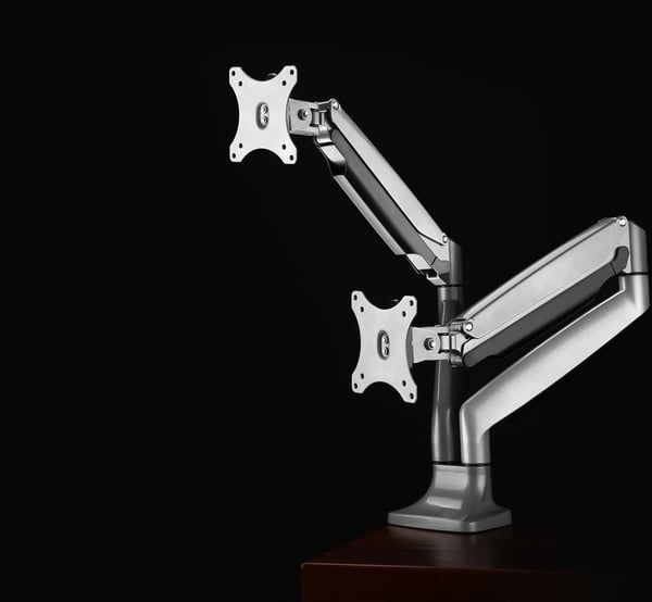 Mozi Dual Display Gas Spring Desk Stand - skrivbordstativ för två skärmar