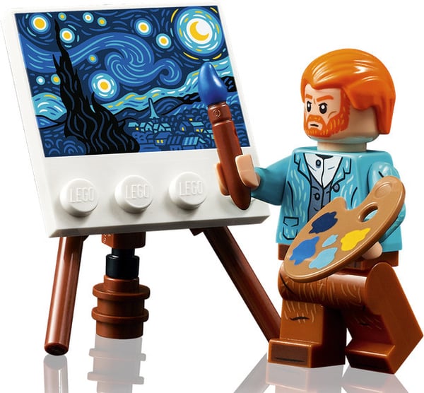 LEGO Ideas 21333 - Vincent van Gogh – Stjerneklare nat