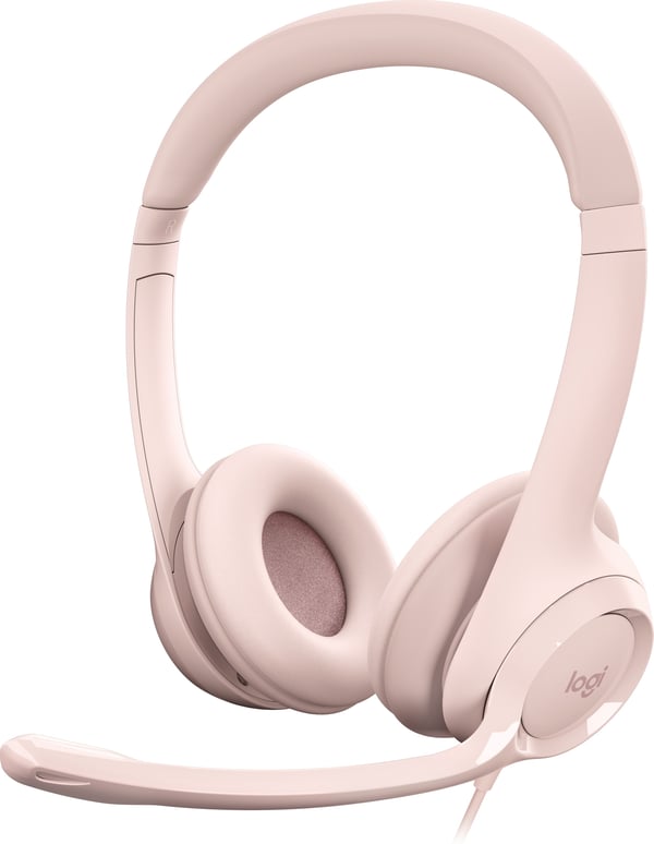 Logitech H390 hovedtelefonmikrofon, pink