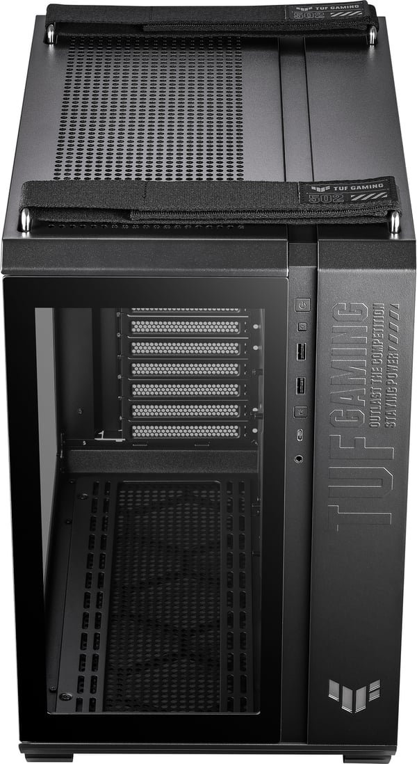 Asus TUF Gaming GT502 PLUS TG ARGB ATX-chassi med fönster, svart