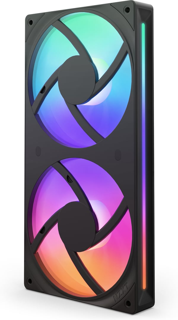 NZXT F240 RGB CORE-fläkt, 2 * 120 mm, svart