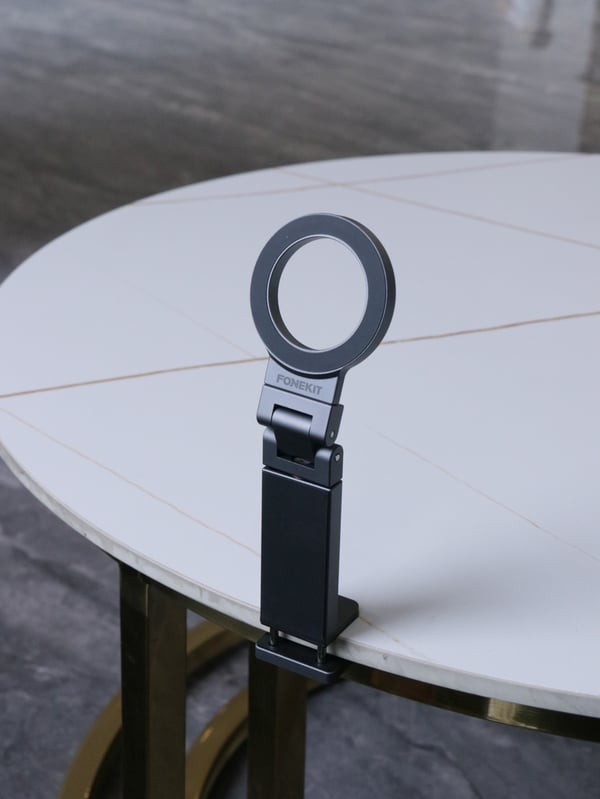 FoneKit MagSafe-kompatibel skrivbords telefonhållare, grå