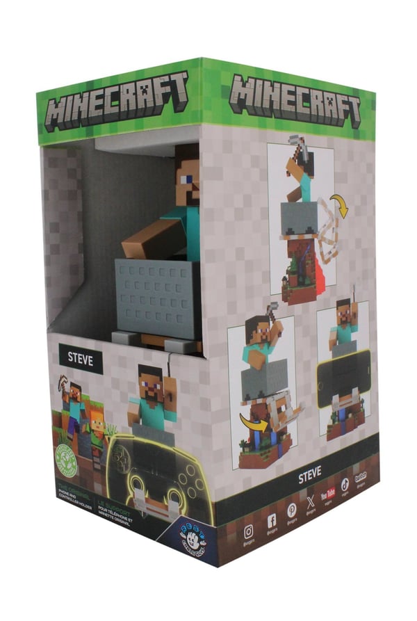 Cable Guys - Minecraft Steve kontrollhållare