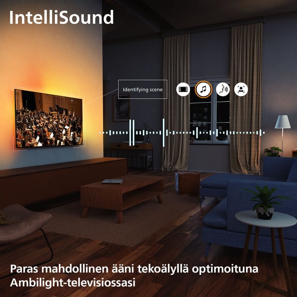 Philips 65" MLED910 – 4K QD Mini-LED Ambilight TV