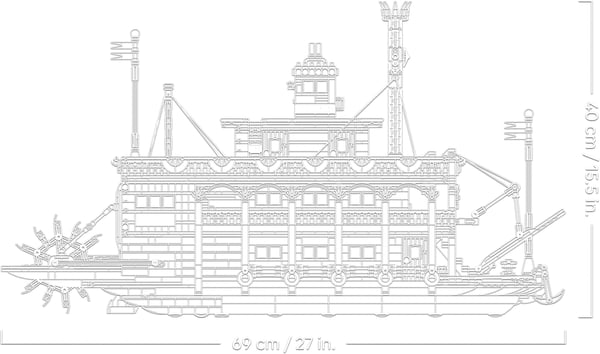 LEGO Ideas 21356 Ångbåt på floden