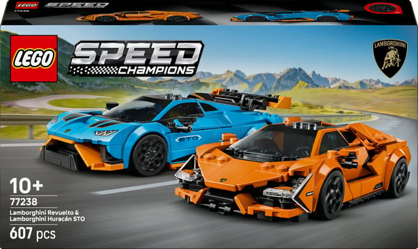 LEGO Speed Champions 77238 - Lamborghini Revuelto och Huracán STO