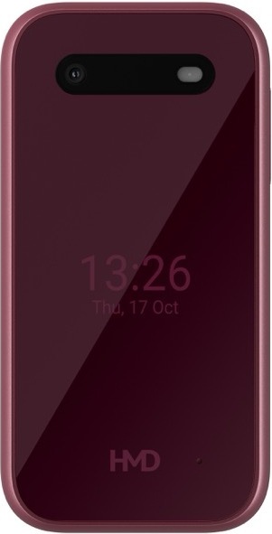 HMD 2660 Flip bastelefon, röd