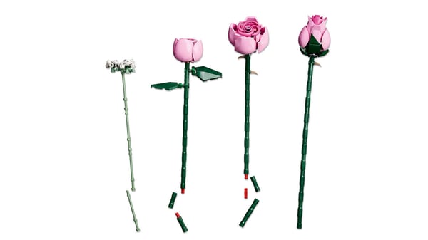 LEGO Botanicals 10374 Ljusrosa Rosbukett