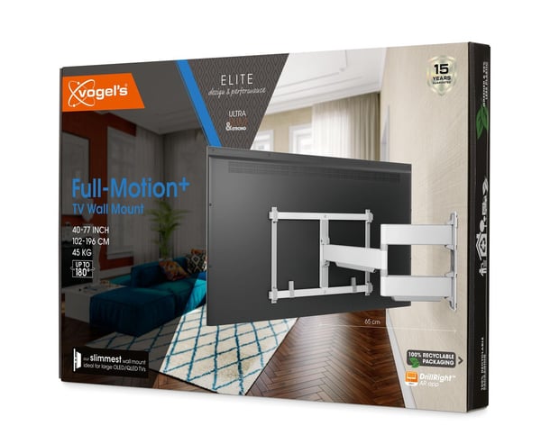 Vogel's TVM 5645 Full Motion+ TV-väggfäste, vit