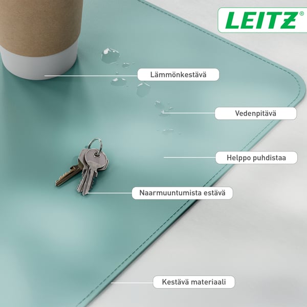 Leitz musmatta, 80 x 40 cm, mintgrön