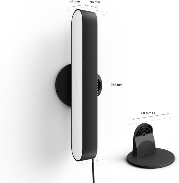 Philips Hue Play-ljuslist smart belysning, 1 st, svart