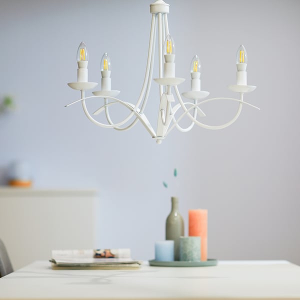 WiZ smartlampe, E14, klart glas, tunable white - hvide lysfarver, Wi-Fi, 2700-6500 K, 470 lm
