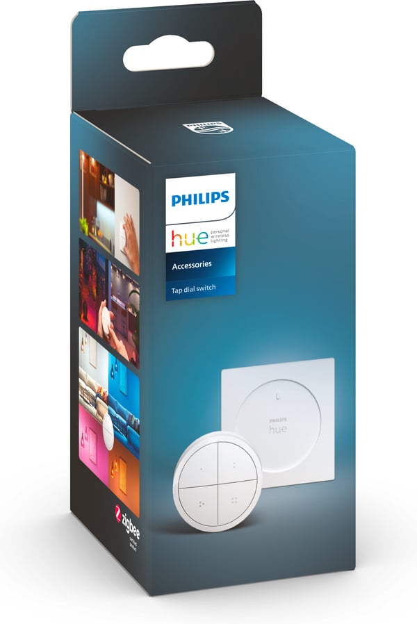 Philips Hue Tap drejeknapkontakt - trykknap, hvid