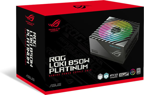 Asus ROG LOKI 850W Platinum -SFX-L strømforsyning, 850 W