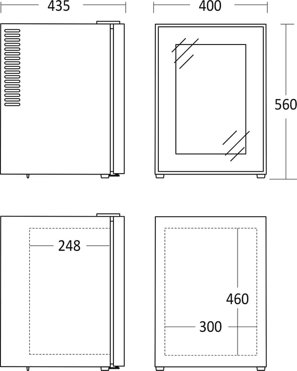 Scandomestic MB 34 BGD -minibar