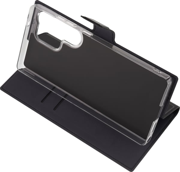 FoneKit BookCase-skyddsfodral, Samsung Galaxy S25 Ultra, svart