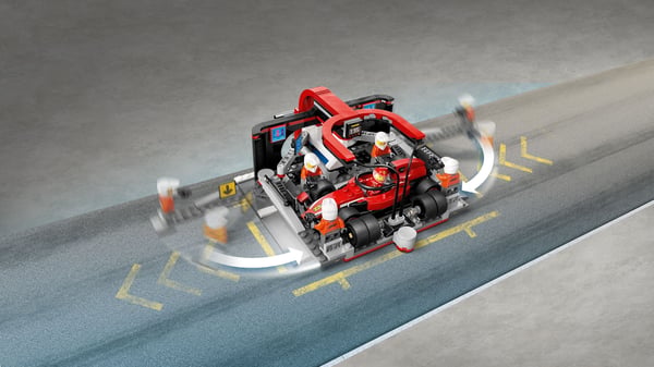 LEGO City 60443 – F1-boxstop og pitcrew samt Ferrari-bil