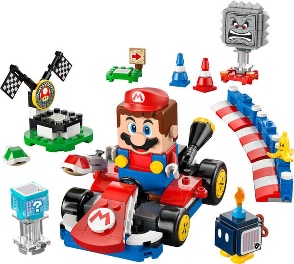 LEGO Super Mario 72043: Mario Kart - Interaktiv LEGO Mario och Standard Kart