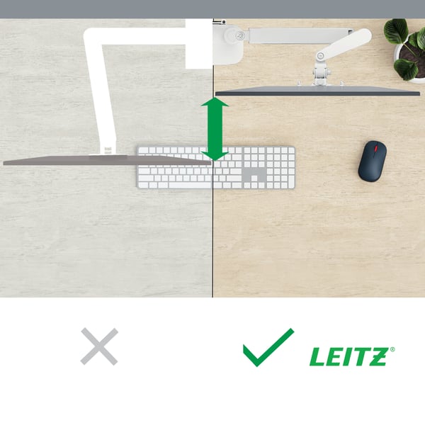 Leitz Ergo monitorarm för skärm och bärbar dator