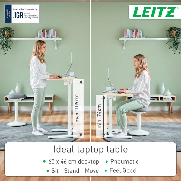 Leitz Ergo hopfälligt skrivbord, litet