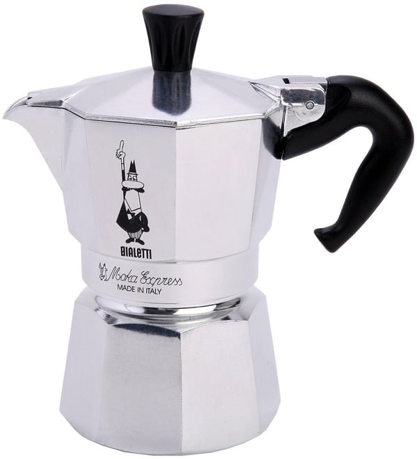 Bialetti Moka Express -mutterpanna, 2 koppar