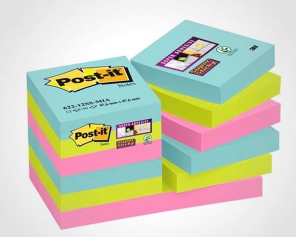 3M Post-it Super-Sticky anteckningsblock 47,6 x 47,6 mm