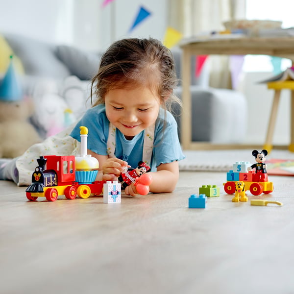 LEGO DUPLO ǀ Disney Musse och Mimmis födelsedagståg 10941 Byggleksak (22 delar)