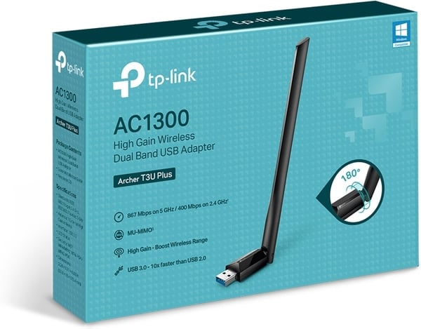 TP-LINK Archer T3U Plus AC1300 Dubbelfrekvens WiFi-adapter