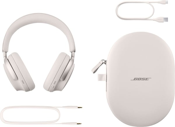 Bose QuietComfort Ultra Hörlurar med brusreducering, vit