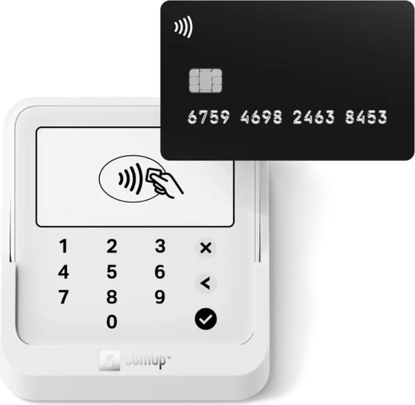 SumUp Solo Lite kortläsare och laddningsstation