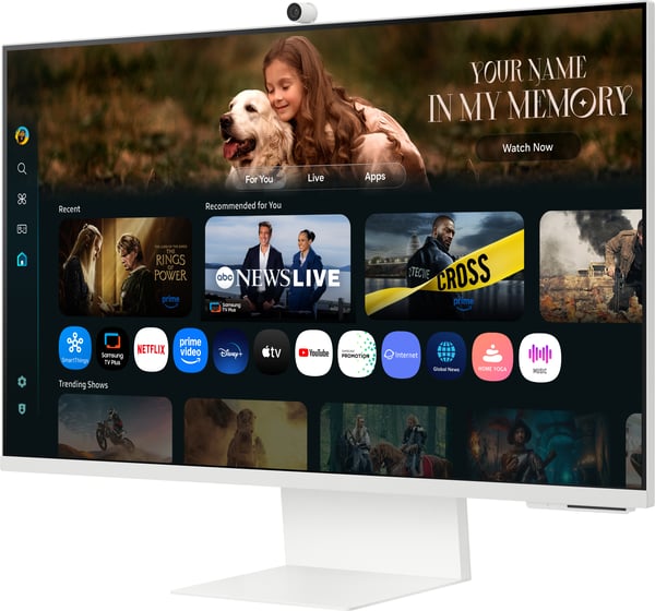 Samsung Smart Monitor M8 (M80F) 32" 4K-skärm, vit