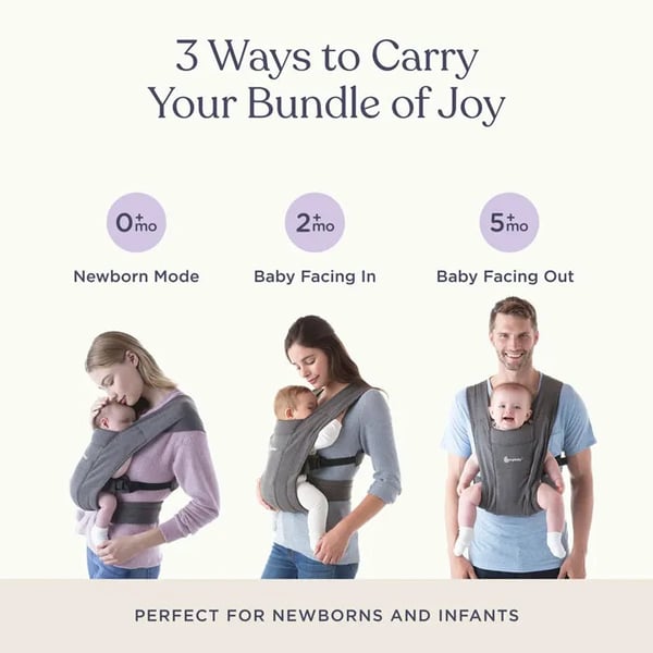 Ergobaby Embrace bärsäck, midnattblå