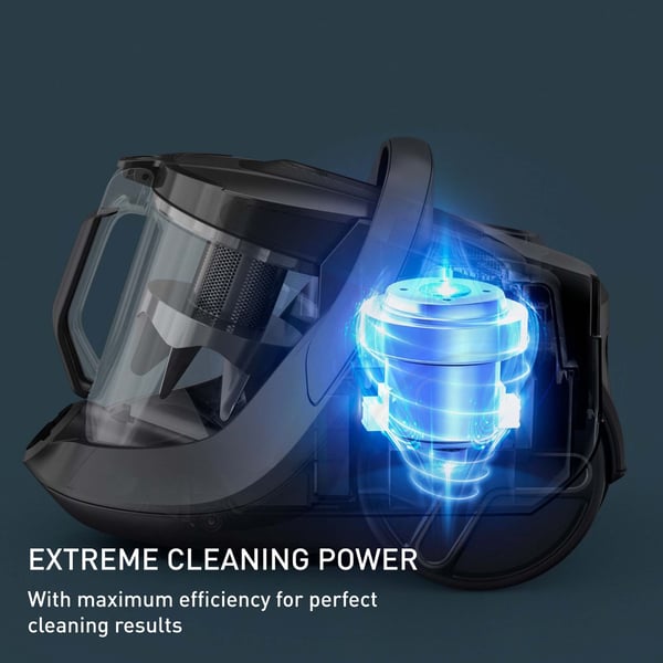 Tefal X-Trem Cyclonic Max Deep Clean dammsugare, påslös, svart