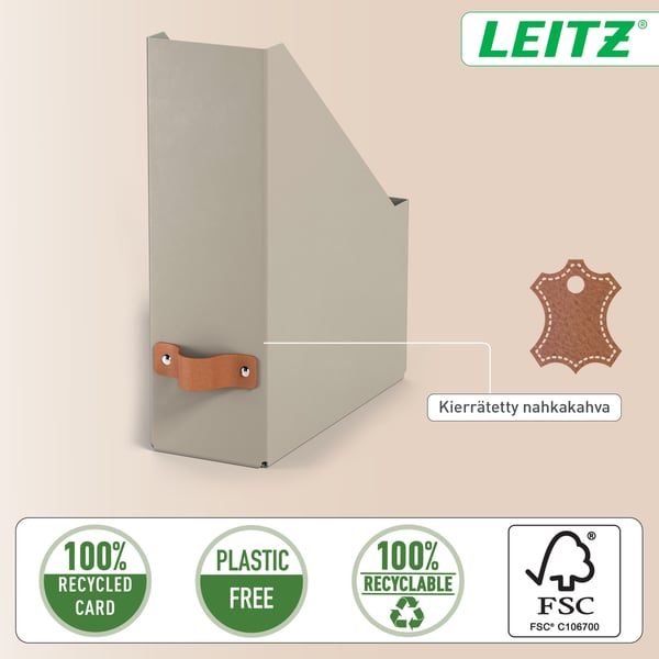 Leitz Puro tidskriftssamlare, 2 st, beige