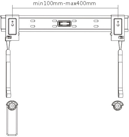 Mozi Slimfix B1 Mark 2 väggfäste för 32-55" TV