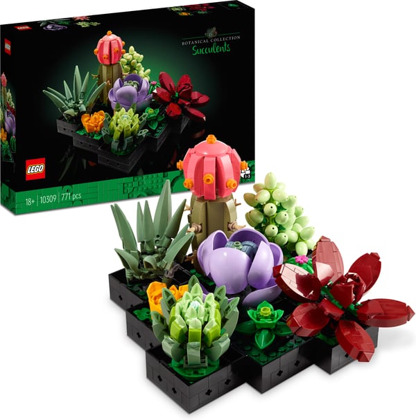 LEGO Suckulenter 10309 Byggset med prydnadsväxter (771 delar)