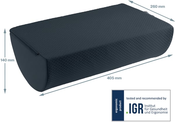 Leitz Ergo Cosy -fotstöd, mörkgrå