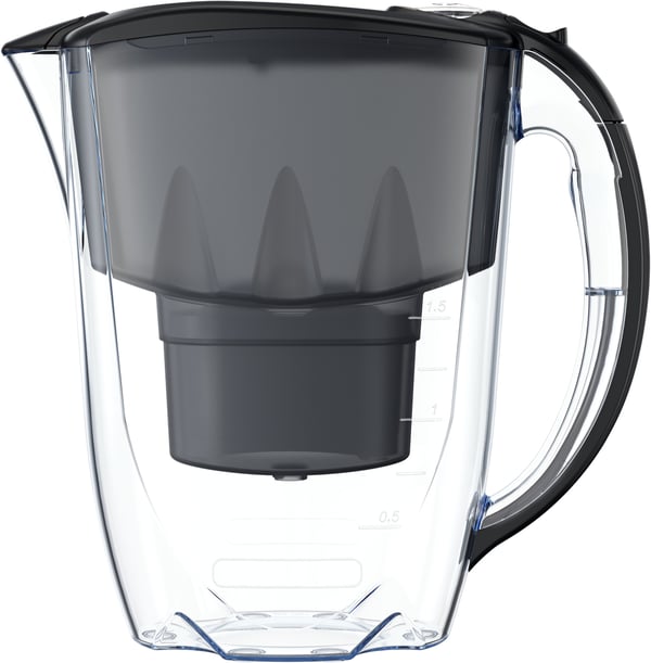 Aquaphor Amethyst MF+ vattenreningskanna, 2,8 L, svart