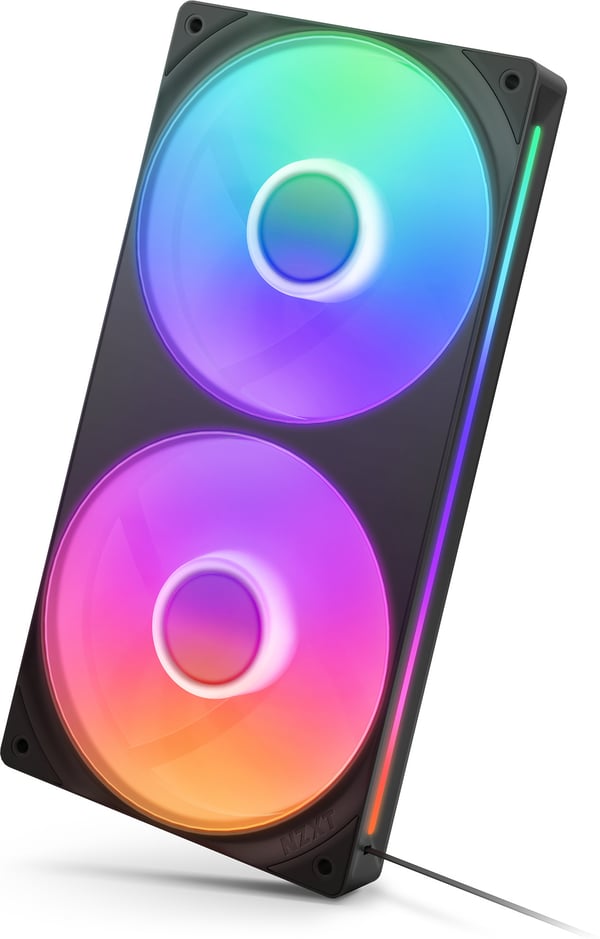 NZXT F240 RGB CORE-fläkt, 2 * 120 mm, svart