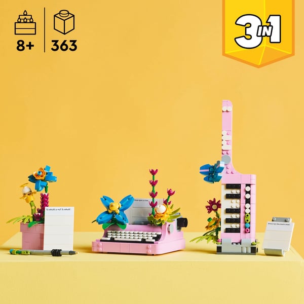 LEGO Creator 31169 – Skrivemaskine og blomster